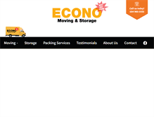 Tablet Screenshot of economovingstorage.com